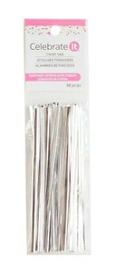 Cravatte Silver Twist di Celebrate It 50 pezzi accessori da forno 511866 #417 - Foto 1 di 3