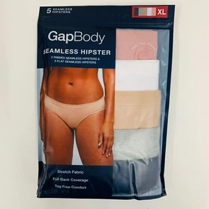 Gap Body Women's Underwear XL 5-Pk Full Back Coverage Seamless Hipster XL 16-18 - Picture 1 of 9