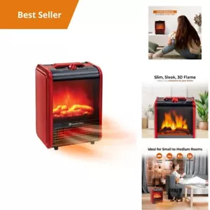 Portable Electric Fireplace Heater 1200W Tabletop Space Heater with Realistic 3D - Picture 1 of 6