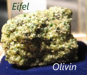 großer ( 3x3,5 cm ) Olivin - Peridot aus einer ehemaligen Fundstelle i.d. Eifel - Bild 1 von 2