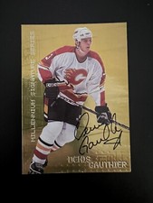 1999-00 ITG Be A Player Millennium Signature Series Gold Denis Gauthier #44 Auto