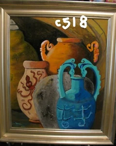C518         Original Acrylic Painting by LJH   "AMPHORA" - Picture 1 of 12