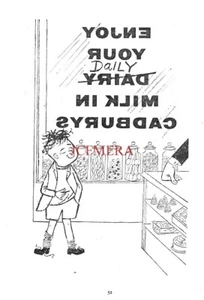 Cadburys 'DAIRY MILK' Chocolate ADVERT Original Vintage 1950s Print Ad 675/150 - Picture 1 of 1