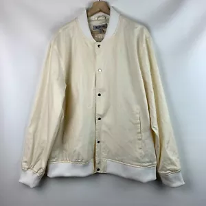 Chaqueta Stacy Adams Crema Cuello Costilla Borde Broches Bolsillos Forrados Talla XL NUEVA - Imagen 1 de 17