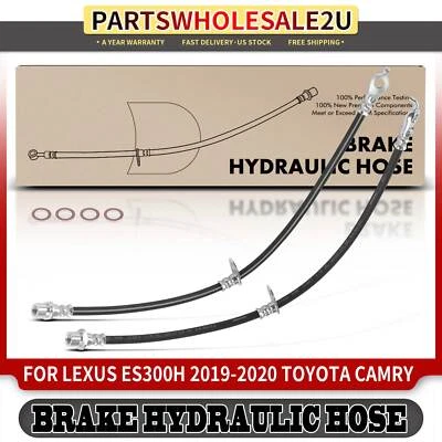 Manguera hidráulica de freno trasero 2 piezas para Toyota Avalon C-HR Camry Lexus ES300h ES350 Foto 1 de 4