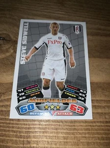 Steve Sidwell Fulham Match Attax 2011/12 Football Card - Picture 1 of 2