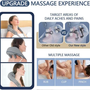 Neck And Shoulder Massager, Shiatsu, Kneading With Heat And 2 Modes - Picture 1 of 3
