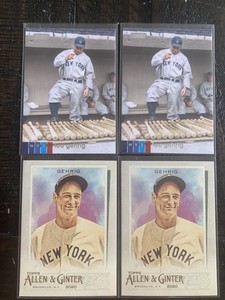 Lou Gehrig (4) 2020 Topps Stadium Club #35 Allen & Ginter #11 New York Yankees