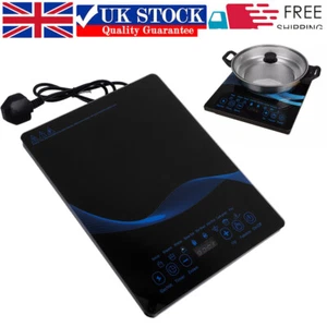 Adjustable Temperature Electric Induction Hob Cooker Hot Plate Kitchen Stove UK - Picture 1 of 16
