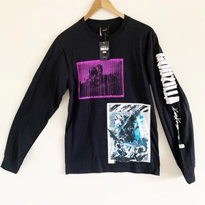 HUF GODZILLA ENRAGED Black LONG SLEEVE T-SHIRT Small - Picture 1 of 7