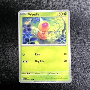 Weedle 013/165 Common Pokemon 151 EN Pokemon Card NM - Picture 1 of 1