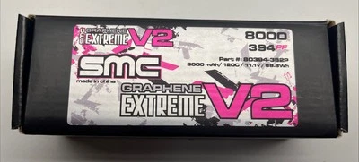SMC Extreme V2  8000mAh, 120C, 11.1VLiPo W/EC5 Plug 80394-3S2P (Open Box) New! - Image 1 of 2