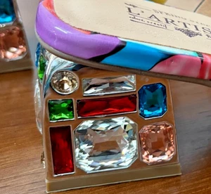 Spring Step L'Artiste Jeweled Embellished Leather Sandals Dreamy-YM, Sz 40 US 9 - Picture 1 of 8