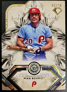 MIKE SCHMIDT 2025 Topps Diamond Icons GENUINE DIAMOND Relic PHILLIES 2/10 - Picture 1 of 2