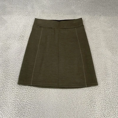 Ibex Skirt Womens Small Olive Green Merino Wool Made in USA Granola Outdoors - Imagem 1 de 4