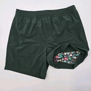 Chubbies Shorts Men Medium 5.5 Inch Greeneries Boxer Lined Athlounger Toucan - Picture 1 of 12