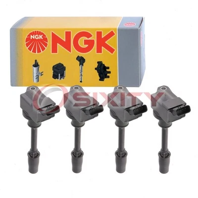 4 件 NGK 点火线圈适用于 2019 雷克萨斯 RC300 2.0L L4 火花塞线靴 wg — 第 1/4 张图片