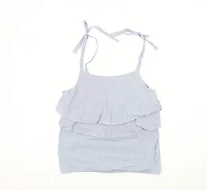 Next Blue Striped Camisole Tank Top Women's Size 6 - Picture 1 of 12