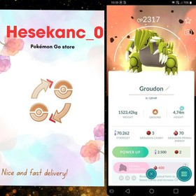 Pok&eacute;mon Go - Shiny Goudon Ruby background✨ Kalos Go Tour 2026