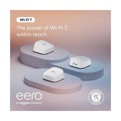 Amazon eero 7 dual-band mesh Wi-Fi 7 router (newest model) - Supports interne... - Image 1 of 4