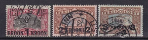 Estland 1930 Yvert 110/12 Gebäude überdruckt gebraucht ss (G) - Bild 1 von 1