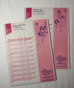 Vintage Stretch & Sew Pattern UNCUT Women's Tops Multiple Sizes - Picture 1 of 5