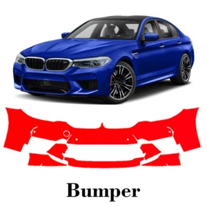 Front bumper PreCut PPF Paint Protection Film For BMW M5 2018-2020 - Picture 1 of 6