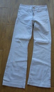 ARIZONA JEAN CO. girl's EUC sz 8 slim cream color boot cut pants - Picture 1 of 4