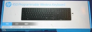 HP 450 Programmable Wireless Keyboard. Black. Unused - Picture 1 of 2