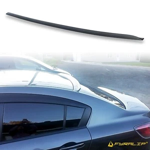 Fyralip Y15R Unpainted Black Roof Spoiler for Mazda 3 BL Saloon 2008-2013 - Picture 1 of 8