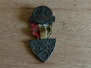 Odd Fellows 1918 Badge Medal Pin Ribbon FOB New York Schenectady Vtg LOOF - Picture 1 of 24