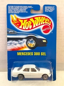 Hot Wheels 1990 BLUE CARD INTERNATIONAL No # Mercedes 380SEL - WHITE, UH 4206 - Bild 1 von 4