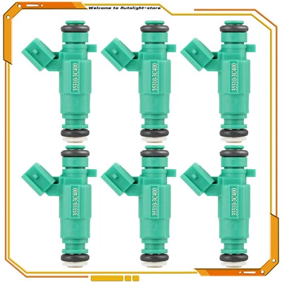 Set of 6 Fuel Injector For Hyundai Santa Fe 2010-2012 Kia Sorento 2011-2013 3.5L Foto 1 de 4