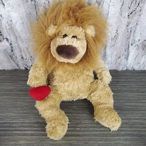 Gund 10" Hombre Corazón de León León León Día de San Valentín Romántico Peluche Amor Corazón Cola - Imagen 1 de 6