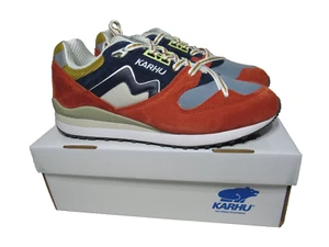 Karhu Synchron Classic Rooibos Tea/Patriot Blue Sneaker Shoes Size 10 - F802646 - Picture 1 of 9