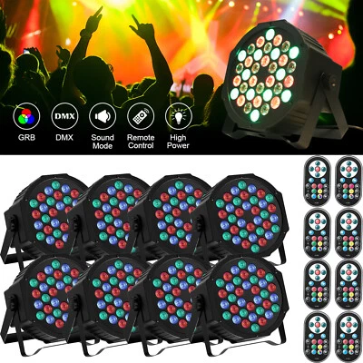 Stage Light 108W 36LED RGB PAR Light Beam Strobe DMX Party Disco DJ Lights Show - Image 1 of 4