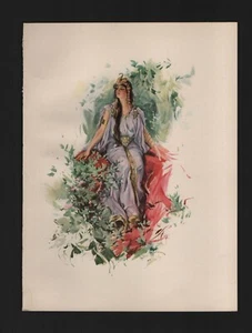 Harrison Fisher Illustration 1907 A Dream of Fair Women - 6 - Picture 1 of 1
