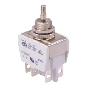 644H/2X2330 APEM On-On-On 12mm Toggle Switch DP3T 15A 250VAC - Picture 1 of 2