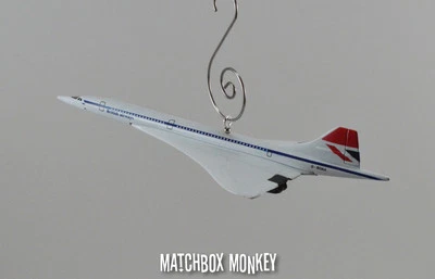 British Airways Concorde Jet Airplane Custom Christmas Ornament 1/400th Aircraft - Image 1 of 4