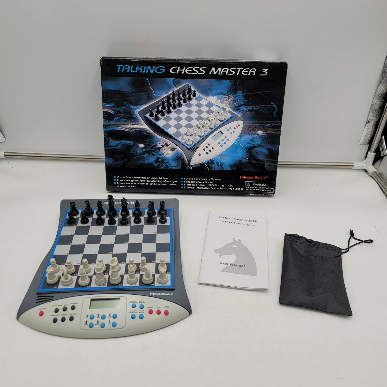 Talking Electronic Chess Master 3 Set by Power Brain for sale online