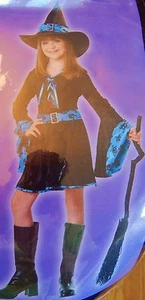 Totally Ghoul Groovy Witch Girl's Costume Size L - Picture 1 of 3