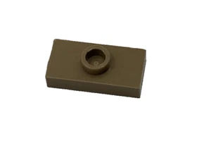 Lego 3794a Placa Bronceada Oscura Modificada 1 x 2 Con 1 Perno Sin Ranura Jumper - Imagen 1 de 5