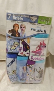Girls Disney Frozen  Briefs Underwear 7 Pack (Size 2T/3T) Days of the week New - Picture 1 of 12