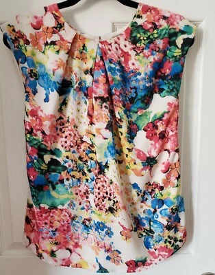 Tinley Road Blusa Mujer Sin Mangas Floral Colorido Foto 1 de 4