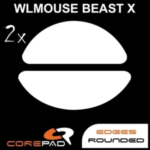 Corepad Skatez PRO WLmouse BEAST X Wireless mouse feet Hyperglides PTFE - Picture 1 of 1