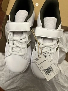 Adidas Kids Grand Court 2.0 EL C New White 100% Authentic New Sneaker - Picture 1 of 8