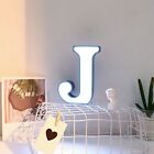 (Lumière blanche J) plastique DEL 26 alphabet anglais lampe de nuit forme de lettre