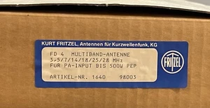 Fritzel 500 Watt Windom Drahtantenne mit 41,5m Länge – die FD4 0.5 KW (FR1640) - Zdjęcie 1 z 7