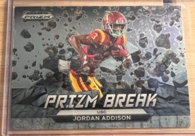 Jordan Addison 2023 Panini Prizm Draft Picks - Prizm Break #PB-8  (RC) - Image 1 of 2