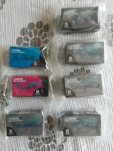 1200xl Ink Cartridges Office Works 7 Total 5 Black 1 Cyan 1 Magenta Sealed - Picture 1 of 1